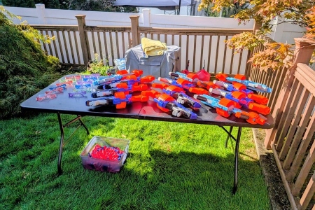 How to Plan a Stress-Free Backyard Nerf Gun Birthday Party Thumbnail